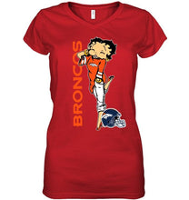 Load image into Gallery viewer, Denver Broncos betty boop fan shirt
