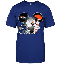 Load image into Gallery viewer, Denver Broncos Minnie cheerleader shirt
