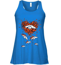 Load image into Gallery viewer, Denver Broncos tiny hearts shape shirt
