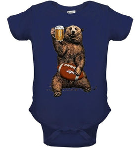 Denver Broncos Beer drinking bear shirt