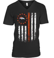 Load image into Gallery viewer, Denver Broncos american flag star shirt
