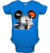 Load image into Gallery viewer, Denver Broncos Minnie cheerleader shirt
