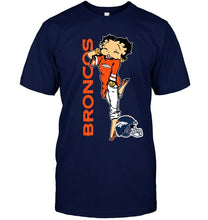 Load image into Gallery viewer, Denver Broncos betty boop fan shirt
