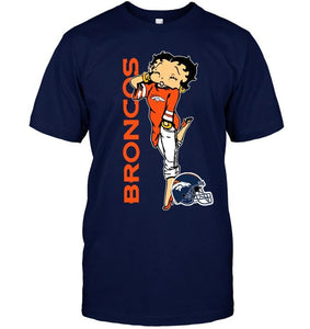 Denver Broncos betty boop fan shirt