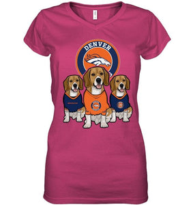 Denver Broncos Beagles fan shirt