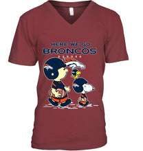 Load image into Gallery viewer, Here we go Denver Broncos snoopy shirt
