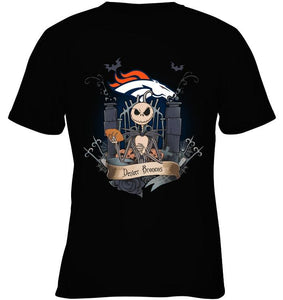 Denver Broncos Jack Skellington shirt