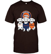 Load image into Gallery viewer, Dachshund Denver Broncos shirt
