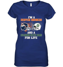 Load image into Gallery viewer, i&#39;m a Denver Bronco and a Colorado State Ram for life shirt
