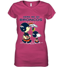 Load image into Gallery viewer, Here we go Denver Broncos snoopy shirt
