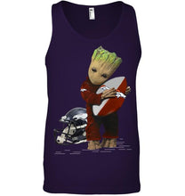 Load image into Gallery viewer, Groot loves Denver Broncos fan hoodie
