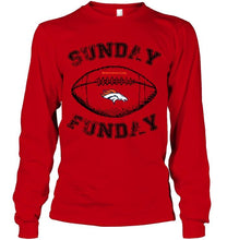 Load image into Gallery viewer, Sunday funday Denver Broncos lover shirt
