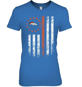 Denver Broncos american flag star shirt