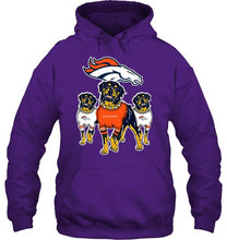 Load image into Gallery viewer, Denver Broncos Rottweilers fan hoodie
