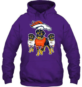 Denver Broncos Rottweilers fan hoodie