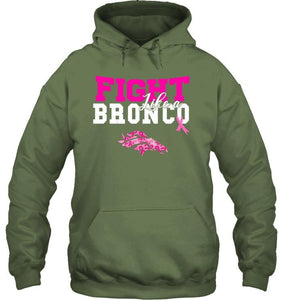 Fight like a Bronco Denver Broncos br east cancer support fan shirt