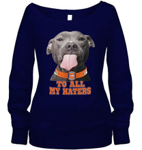 Load image into Gallery viewer, Denver Broncos to all my haters pitbull shirt
