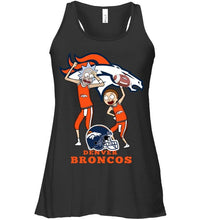 Load image into Gallery viewer, Denver Broncos Rick and morty fan shirt
