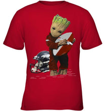 Load image into Gallery viewer, Groot loves Denver Broncos fan hoodie
