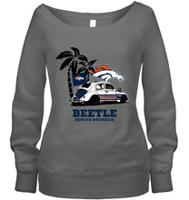 Load image into Gallery viewer, Beetle Denver Broncos on beach shirt
