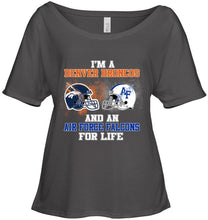 Load image into Gallery viewer, i'm a Denver Bronco and an Air Force Falcon for life shirt
